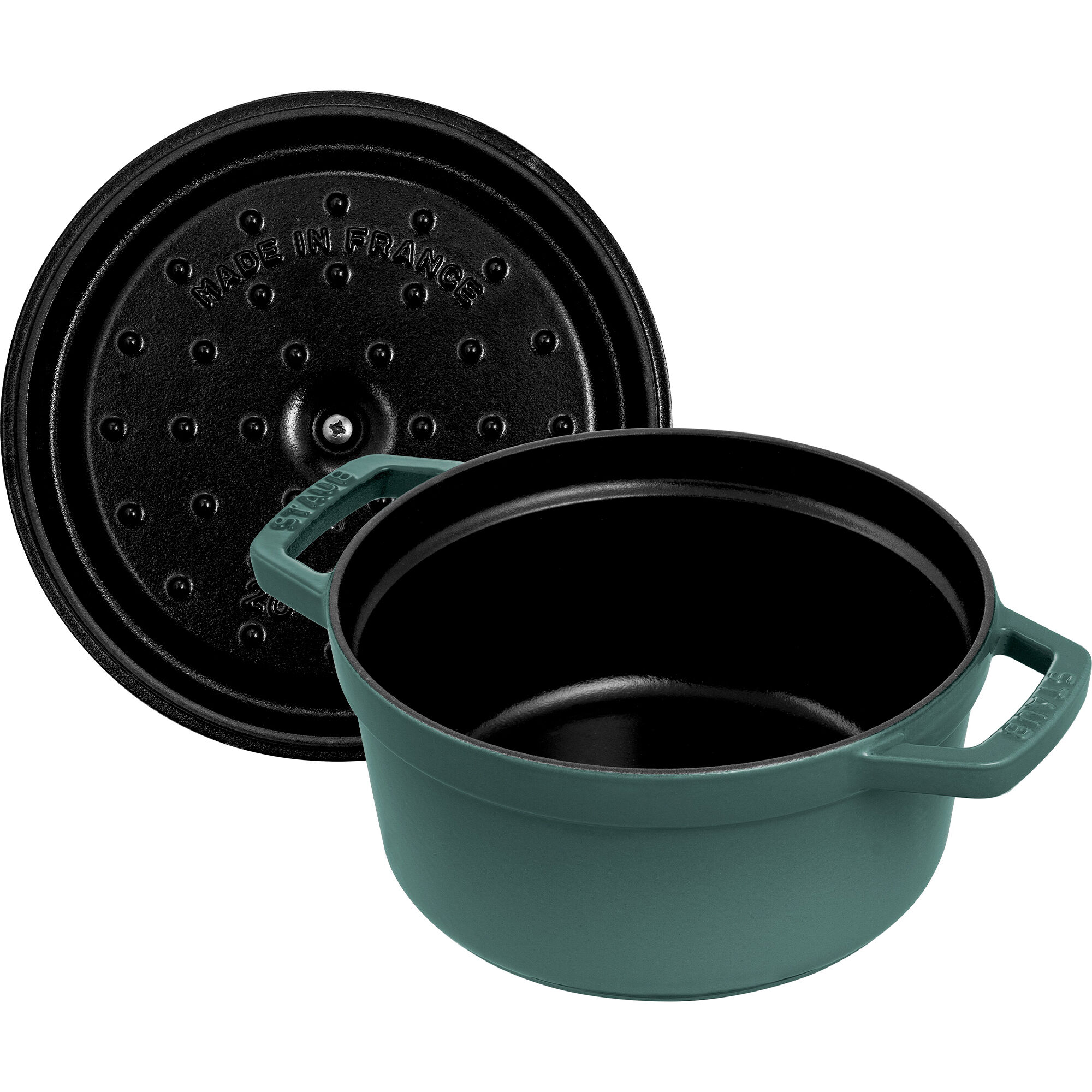 Staub La Cocotte Rund Støbejernsgryde 20 Cm       Liter  Eukalyptusgrøn