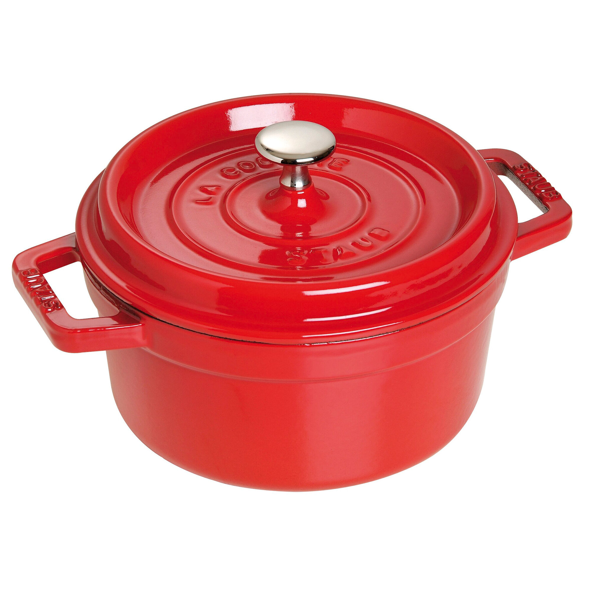 Staub La Cocotte Rund Støbejernsgryde 18 Cm       Liter  Kirsebærrød