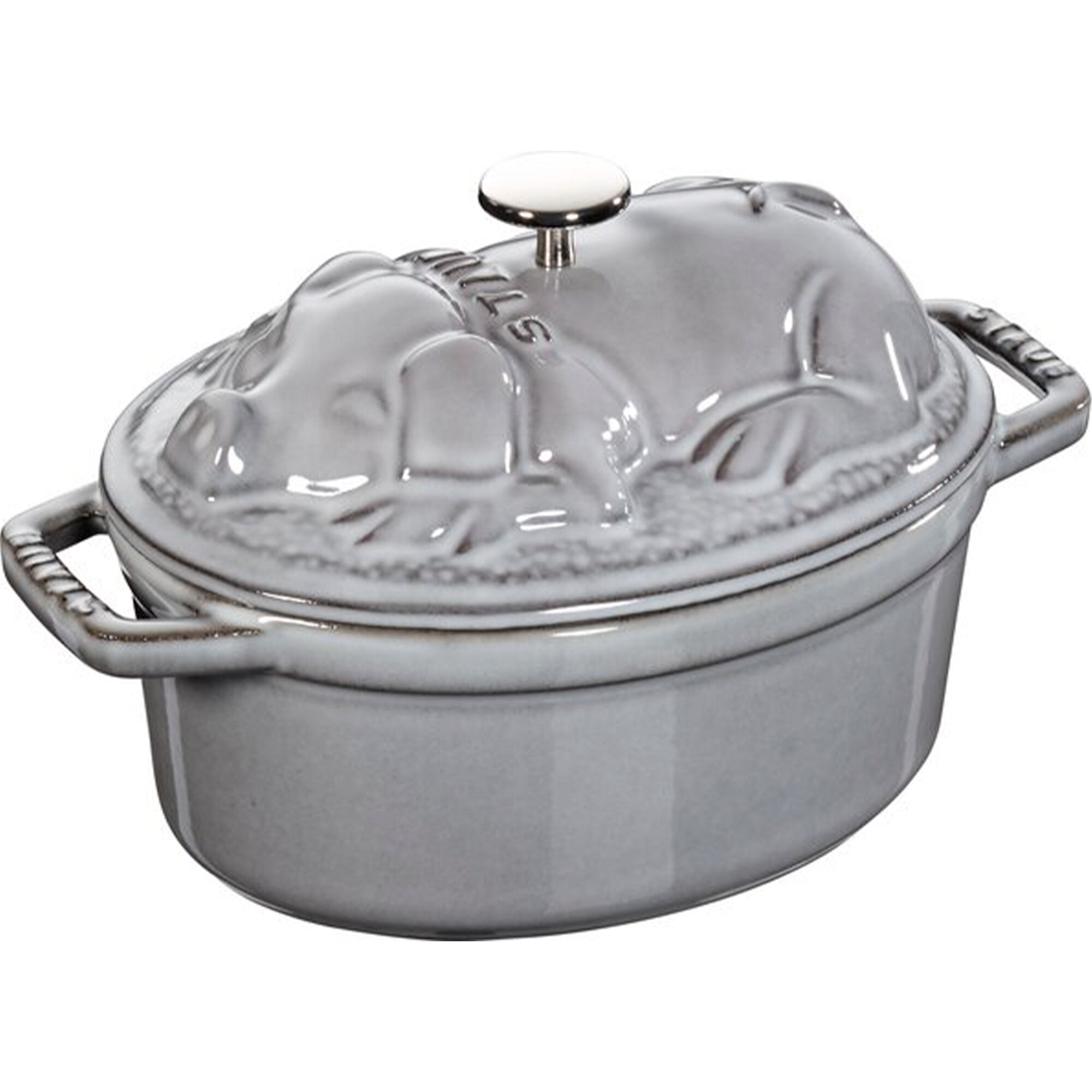 Staub La Cocotte Støbejernsgryde 17 Cm Med Griselåg  Grafitgrå