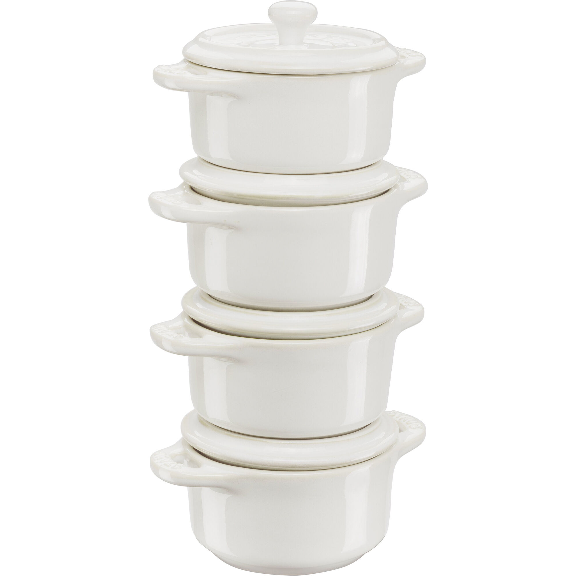 Staub Mini-cocotte Grydesæt  -pak  Hvid