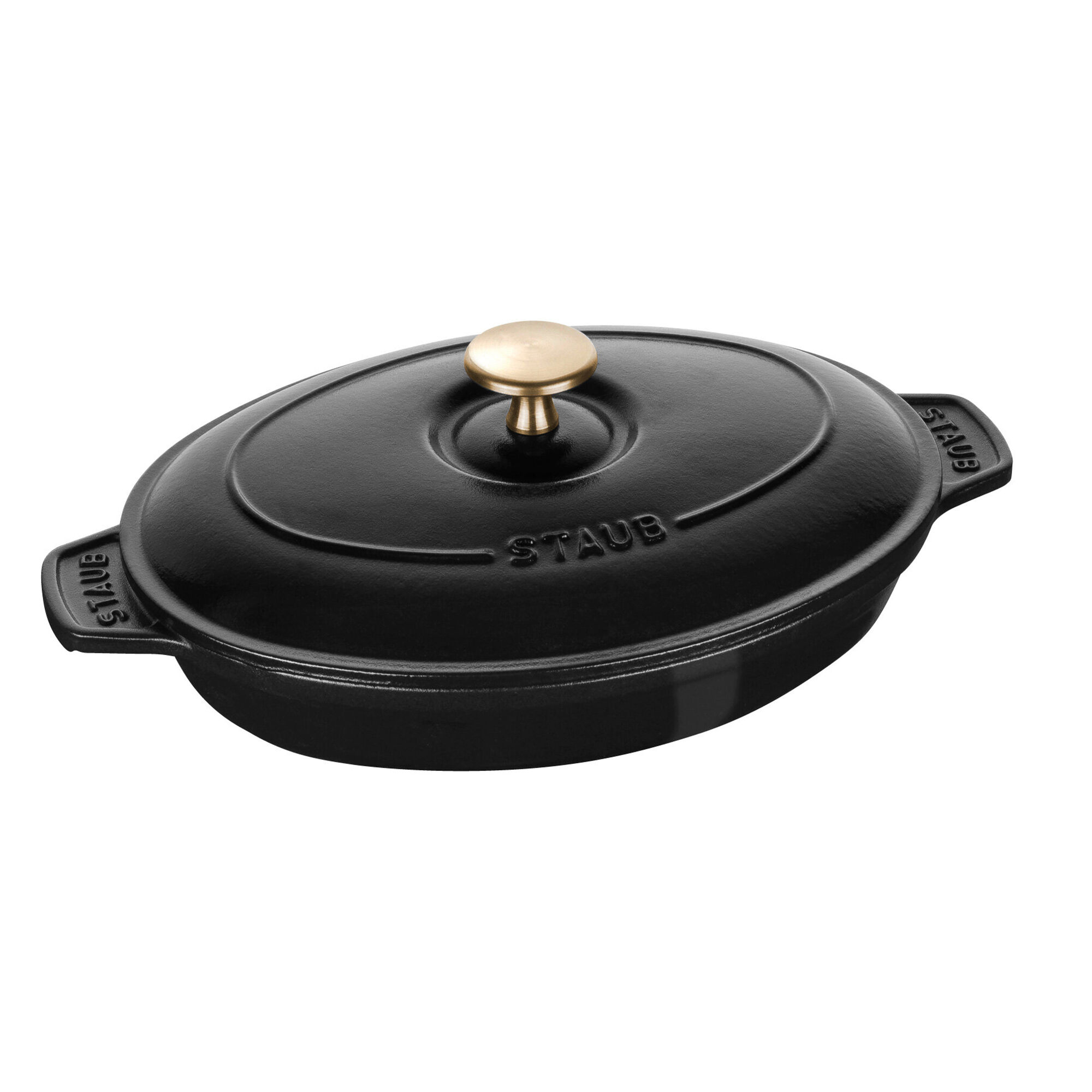 Staub Ovnfast Form 23 Cm Med Låg  Sort