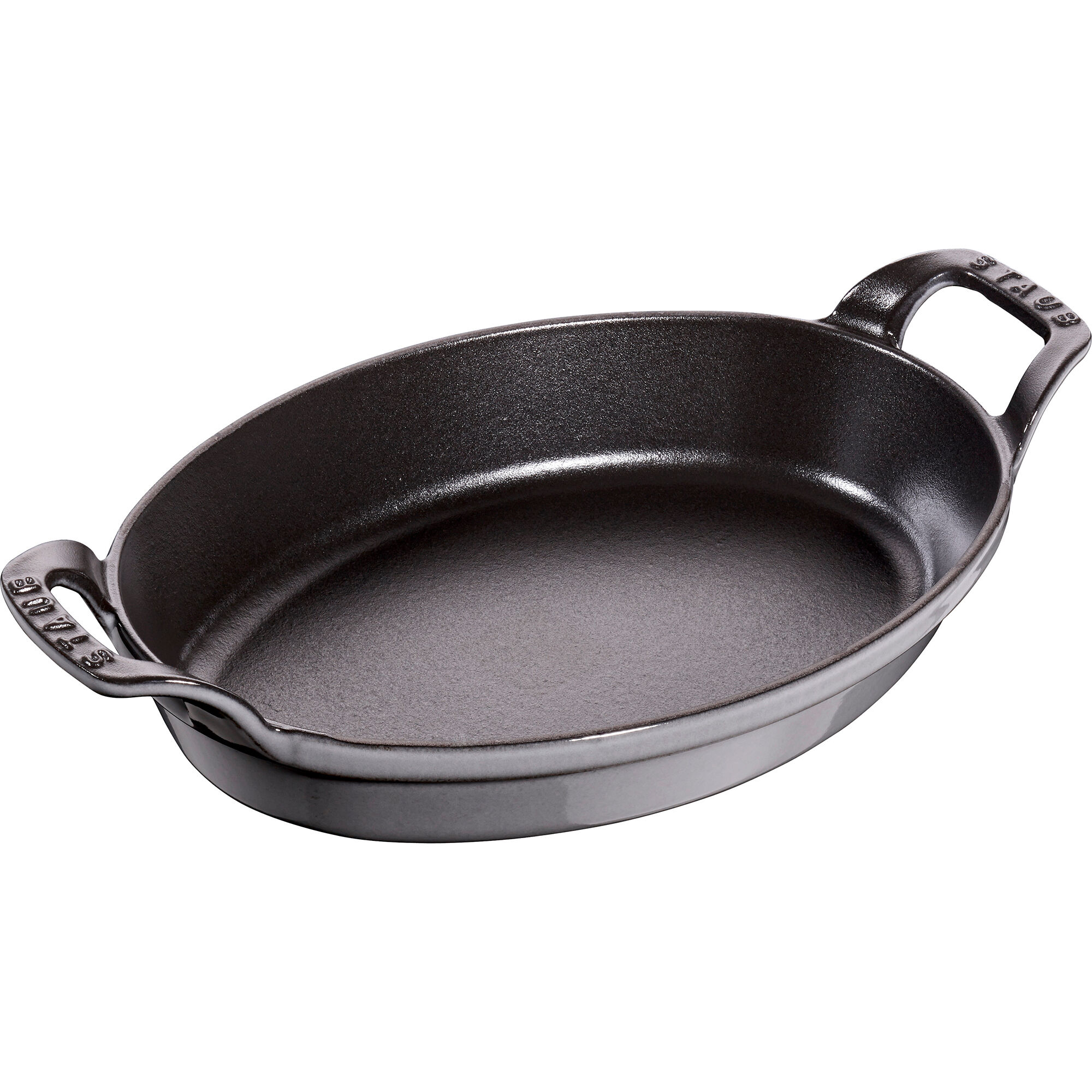 Staub Ovnfast Form   Støbejern  24 Cm  Grafitgrå