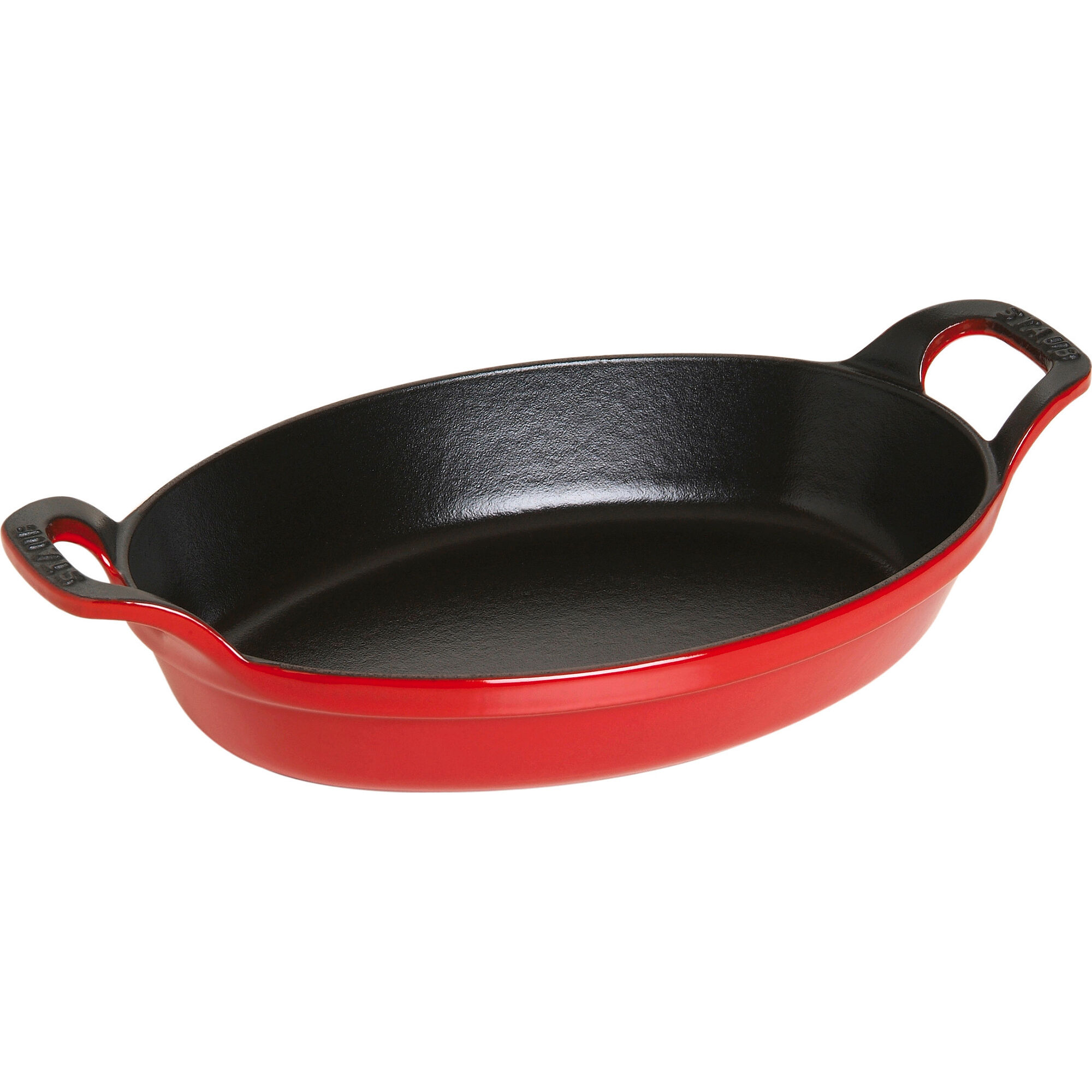 Staub Ovnform   Støbejern 24 Cm  Kirsebærrød