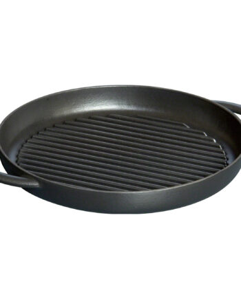 Staub Pure Grill Grillpande Rund 26 Cm Sort