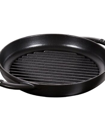 Staub Pure Grill Grillpande Rund 22 Cm Sort