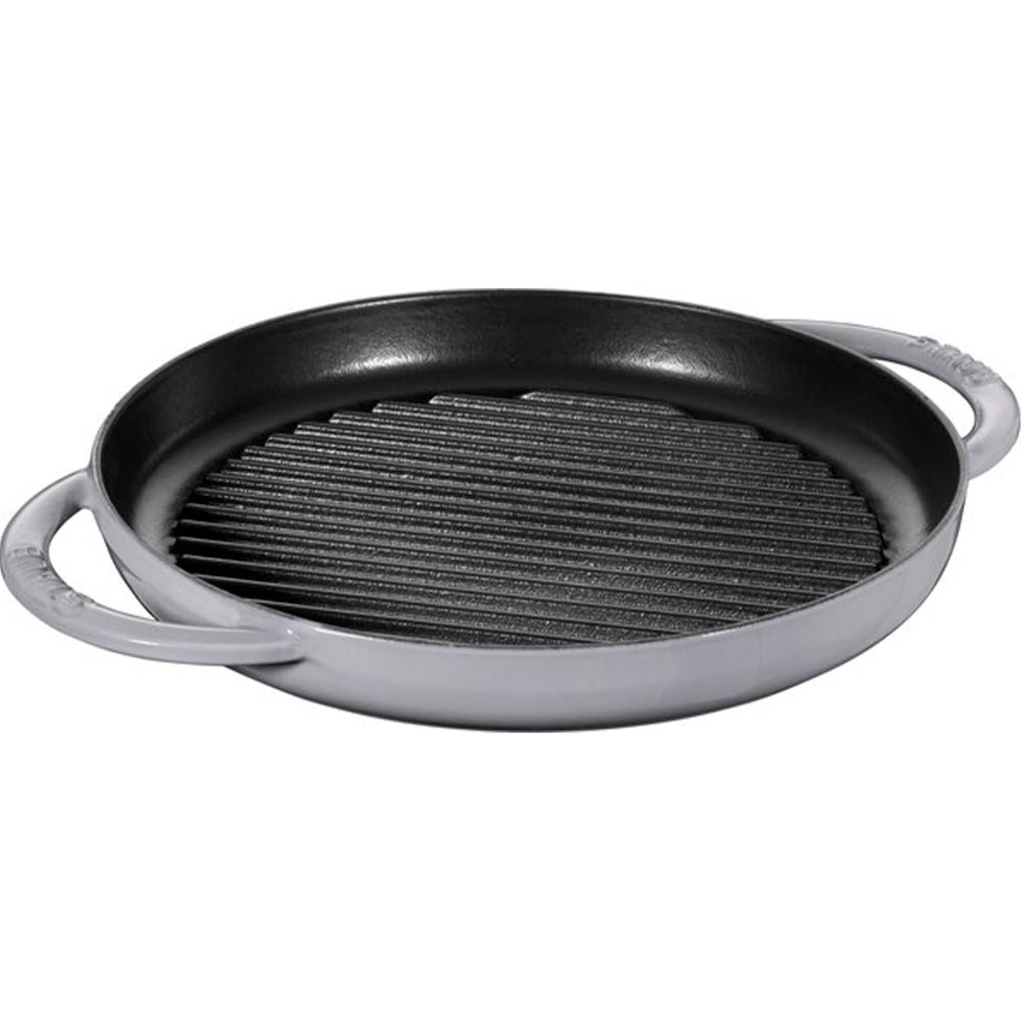 Staub Pure Grillpande   Støbejern 26 Cm  Grafitgrå