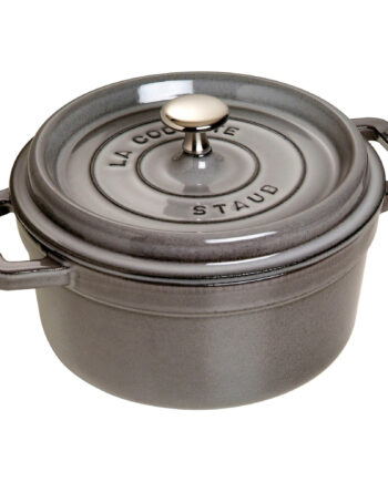 Staub Rund Gryde 22 Cm     Liter Grafitgrå