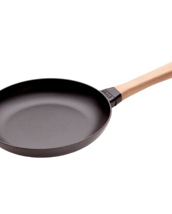 Staub Stegepande Med Træhåndtag 26 Cm
