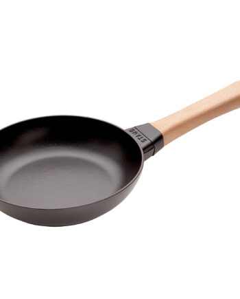 Staub Stegepande Med Træhåndtag 20 Cm