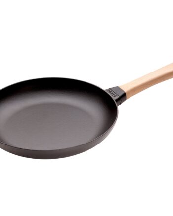 Staub Stegepande Med Træhåndtag 28 Cm