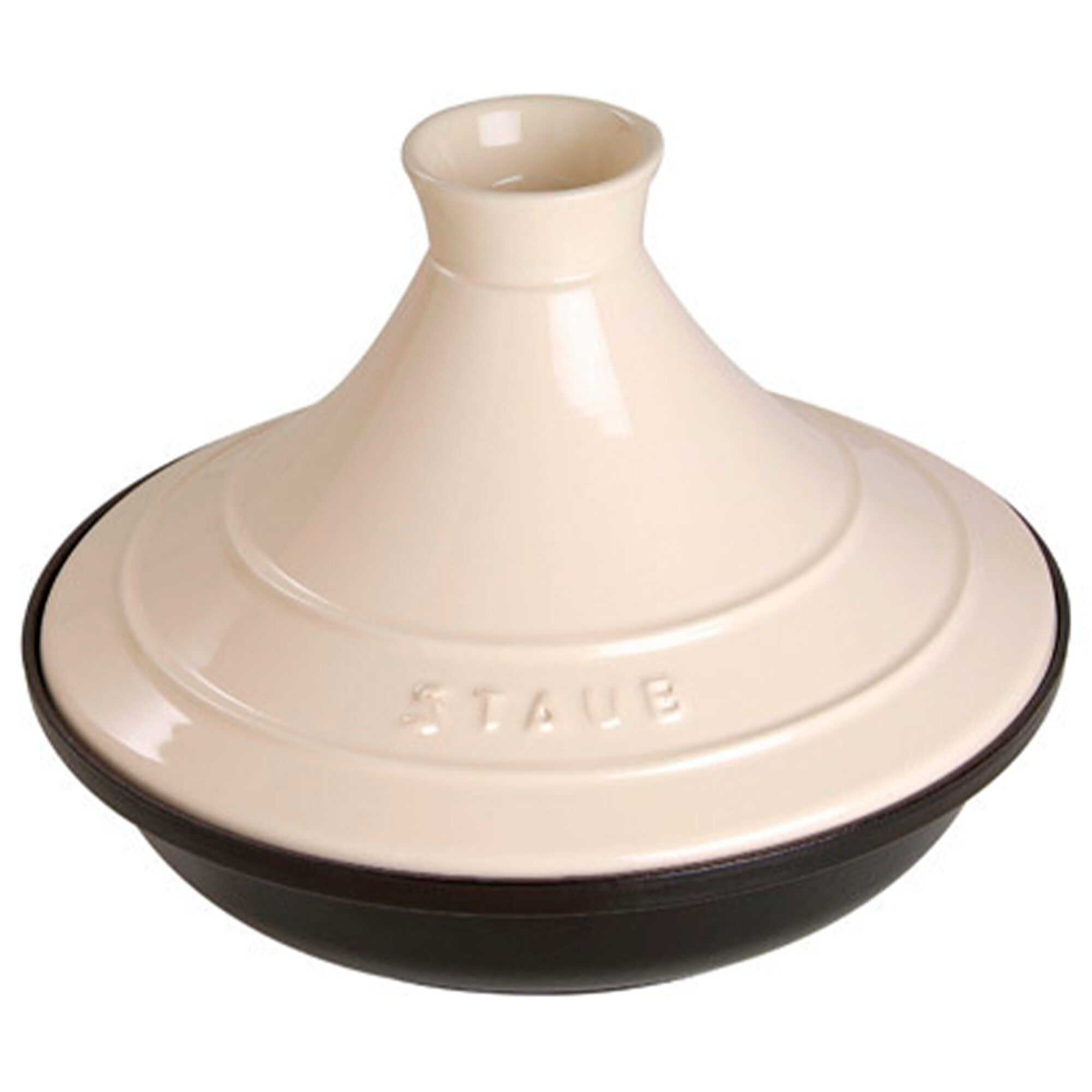 Staub Tajinegryde 20 Cm  Cremefarvet