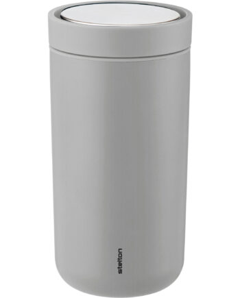 Stelton To Go Click Steel Termokop     Liter  Lysegrå