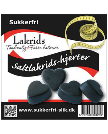 Sukkerfri Lakridshjerter Salt Glutenfri