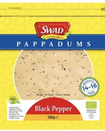 Swad Papadums  Sort Peber 200