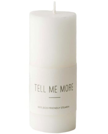 Tell Me More Bloklys Stearin  4x10 Cm  Small