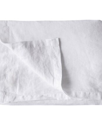 Tell Me More Dug   Hør 145x330 Cm  Bleached White