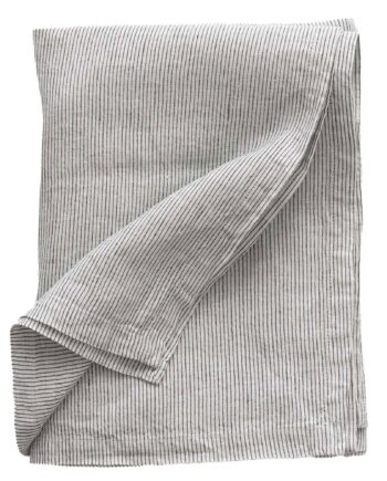 Tell Me More Dug   Hør 145   270 Cm  Pinstripe