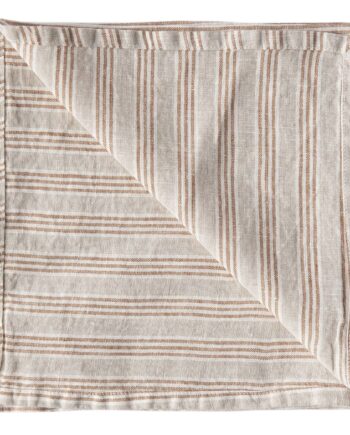 Tell Me More Serviet 45   45 Cm  Hazelnut Stripe
