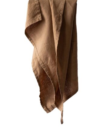 Tell Me More Viskestykke   Hør 50x70 Cm  Hazelnut