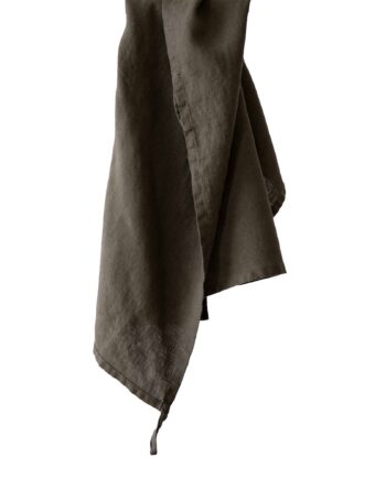 Tell Me More Viskestykke   Hør 50x70 Cm  Taupe