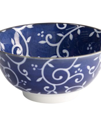 Tokyo Design Studio Blue Karakusa Skål 550 Ml  Blå Hvid