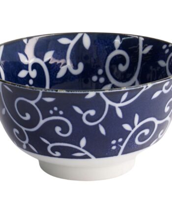 Tokyo Design Studio Blue Karakusa Skål 400 Ml  Blå Hvid