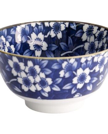 Tokyo Design Studio Blue Sakura Skål ø13 Cm  Blå Hvid