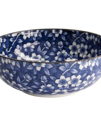 Tokyo Design Studio Blue Sakura Skål ø20 Cm  Blå Hvid
