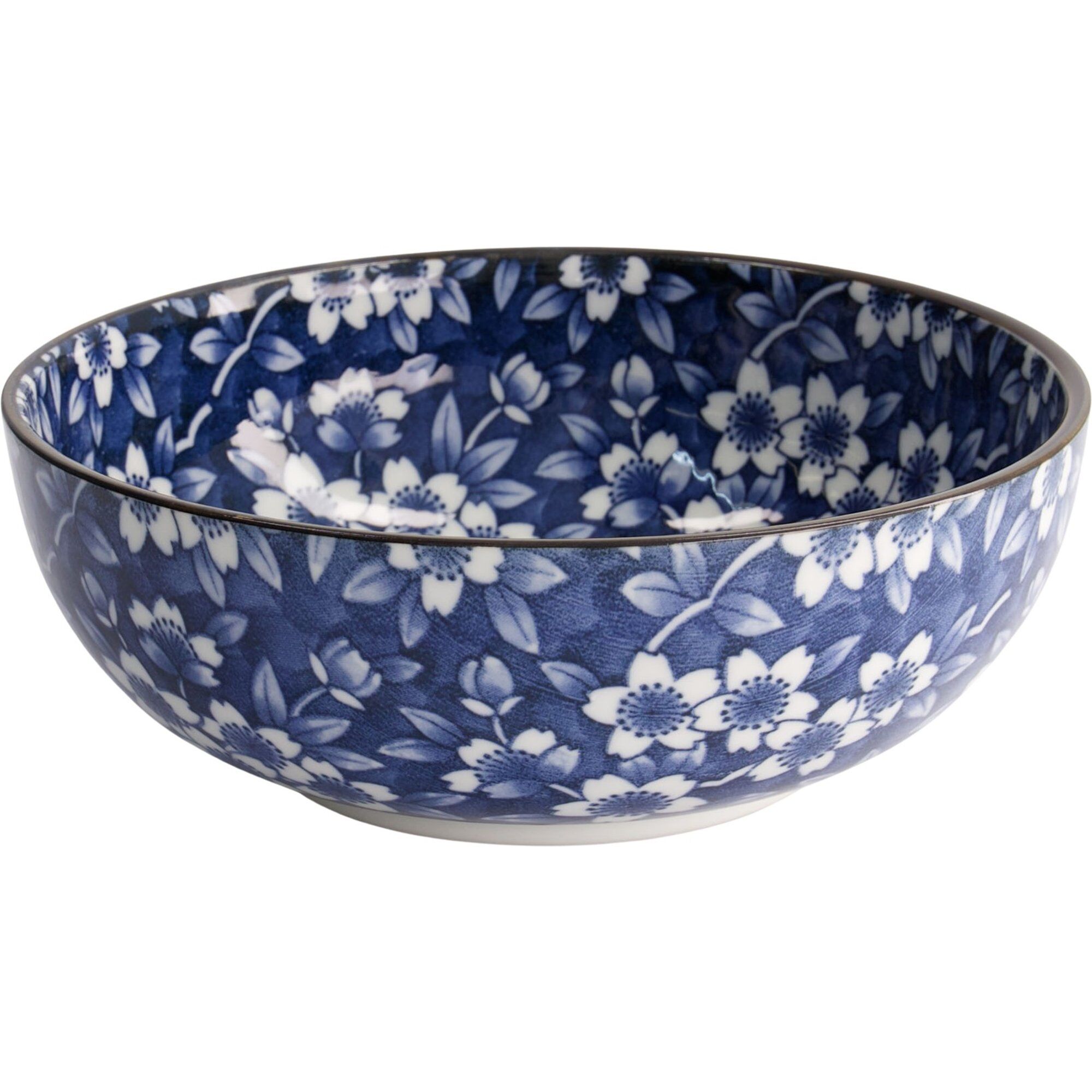 Tokyo Design Studio Blue Sakura Skål ø20 Cm Blå Hvid