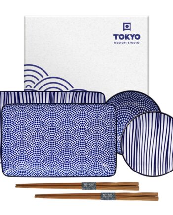 Tokyo Design Studio Nippon Blue Sushisæt   Dele
