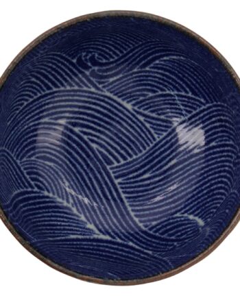 Tokyo Design Studio Seigaiha Blue Skål 13 Cm