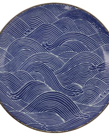 Tokyo Design Studio Seigaiha Blue Tallerken 25 Cm
