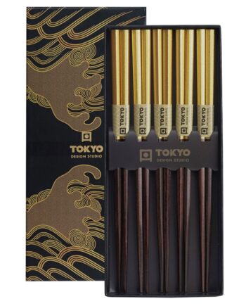 Tokyo Design Studio Spisepinde Gavesæt Med   Par  Gold