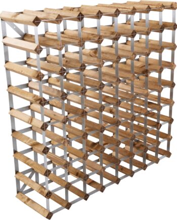Traditional Wine Rack Vinreol Saml-selv Lys Eg 72 Flasker