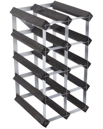 Traditional Wine Rack Vinstativ Black Ash 12 Flasker