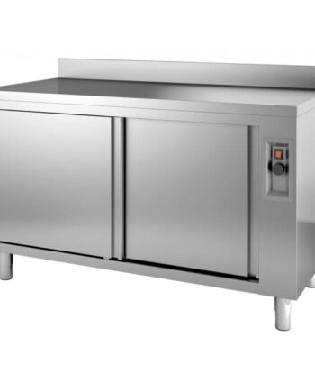 Varmebord Med Backsplash 70cm Dyb 1800mm
