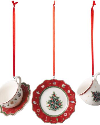 Villeroy   Boch Toy 39   Delight Julepynt Serveringssæt   Dele  Rød