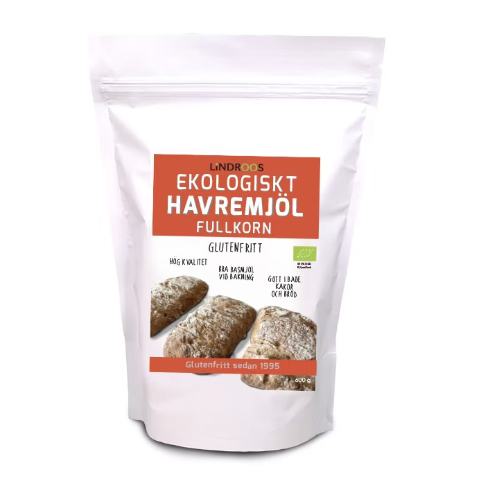 økologisk Glutenfri Havremel Fuldkorn