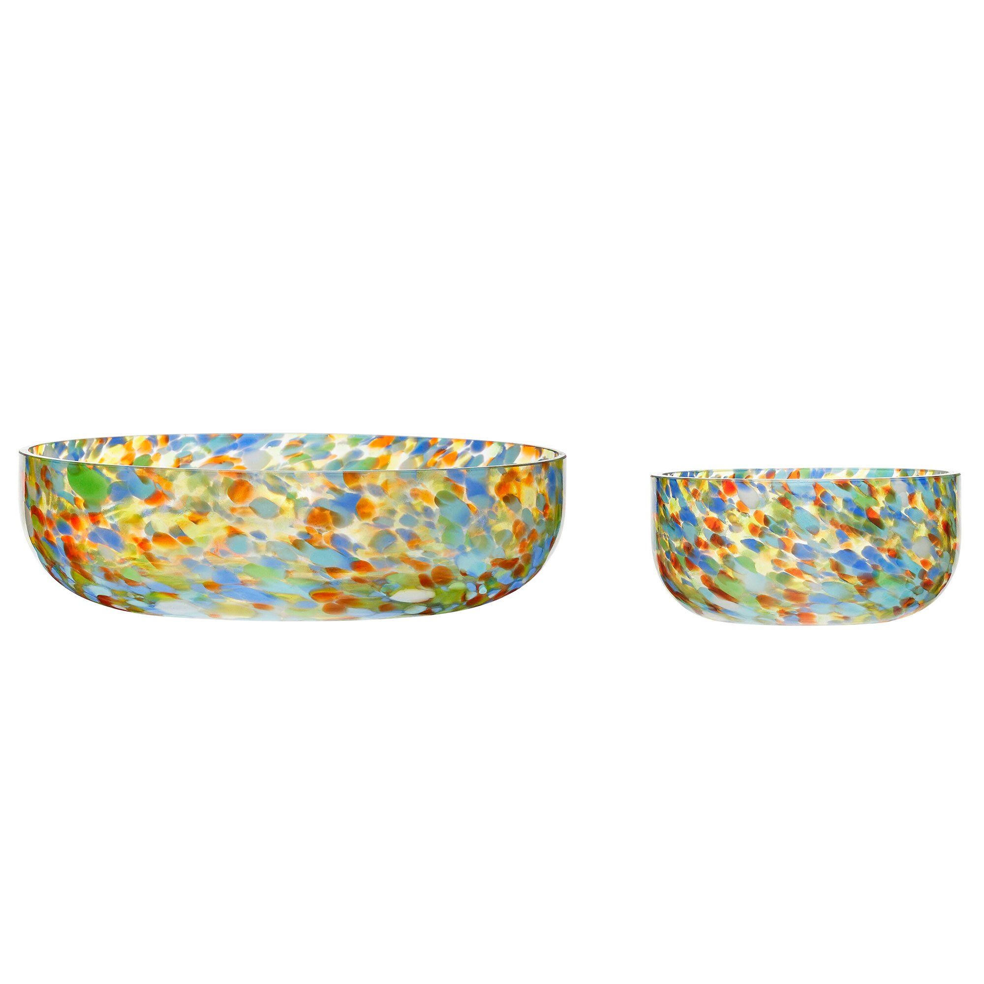 Hübsch Confetti Skåle   Stk  Multicolor