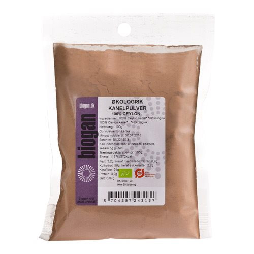 Kanel Pulver 100  Ceylon  100 Gr  økologisk