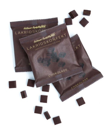 Lakridskonfekt Med Chokolade Fra Hattesens Konfektfabrik