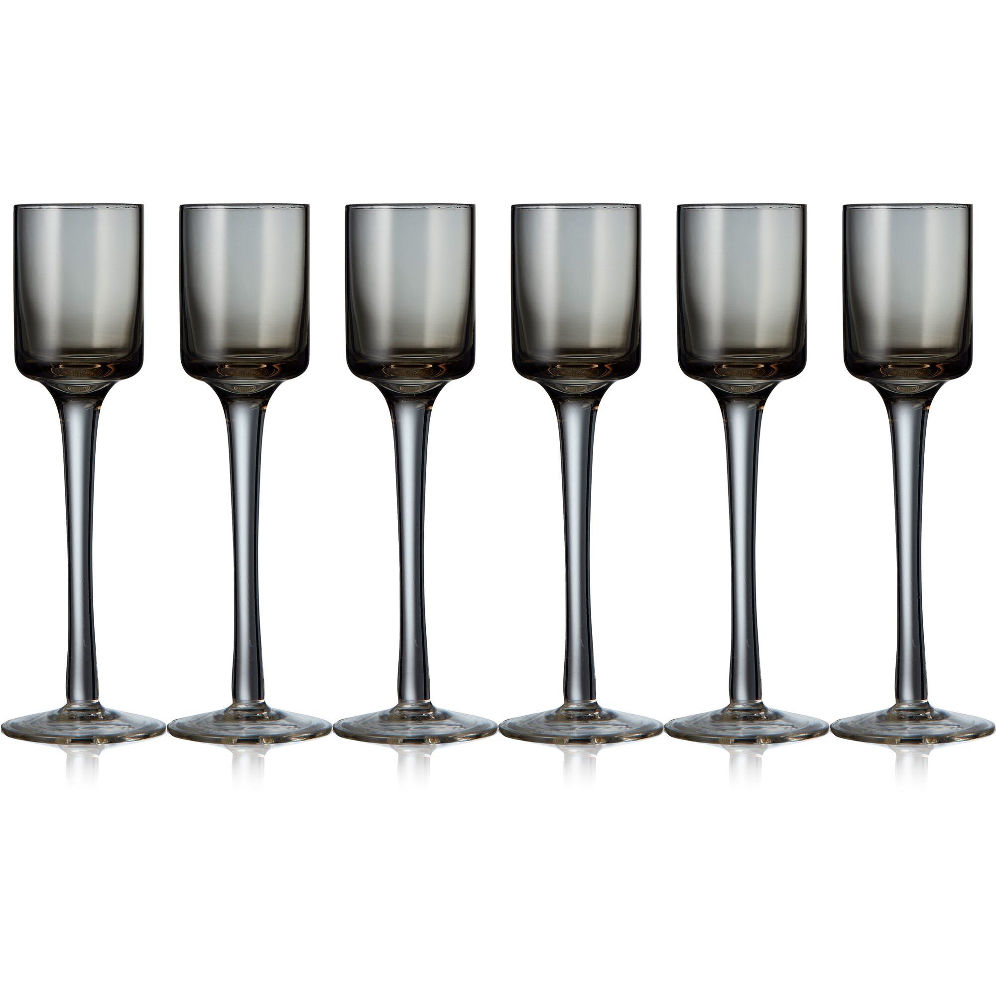 Lyngby Glas Snapseglas    Stk  Grå