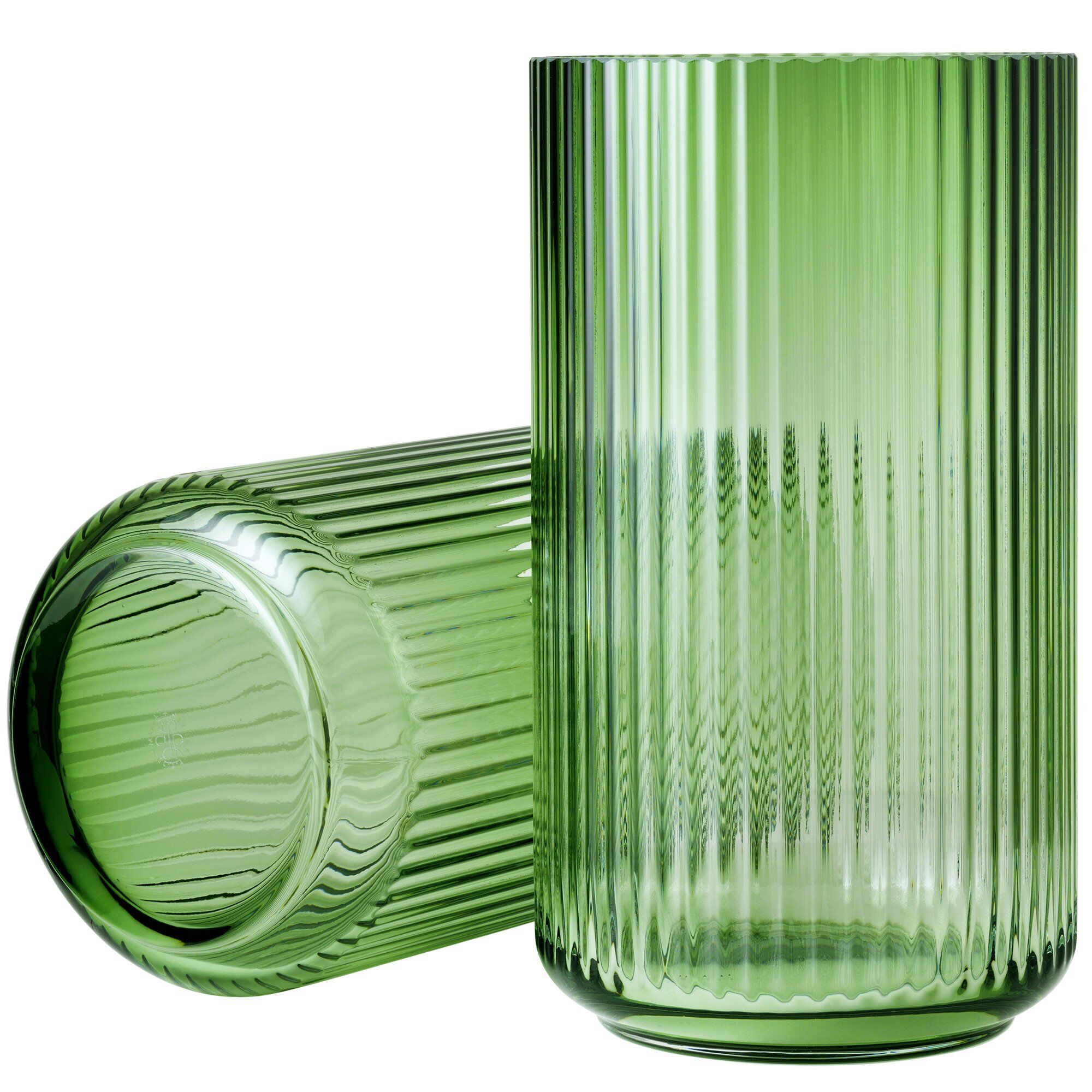 Lyngby Porcelæn Lyngbyvasen 31 Cm  Glas Grøn