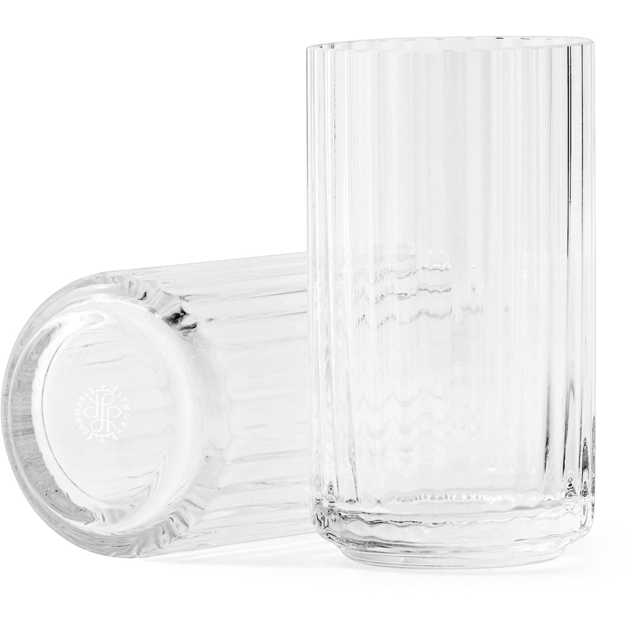 Lyngby Porcelæn Lyngbyvasen 31 Cm  Glas Klar
