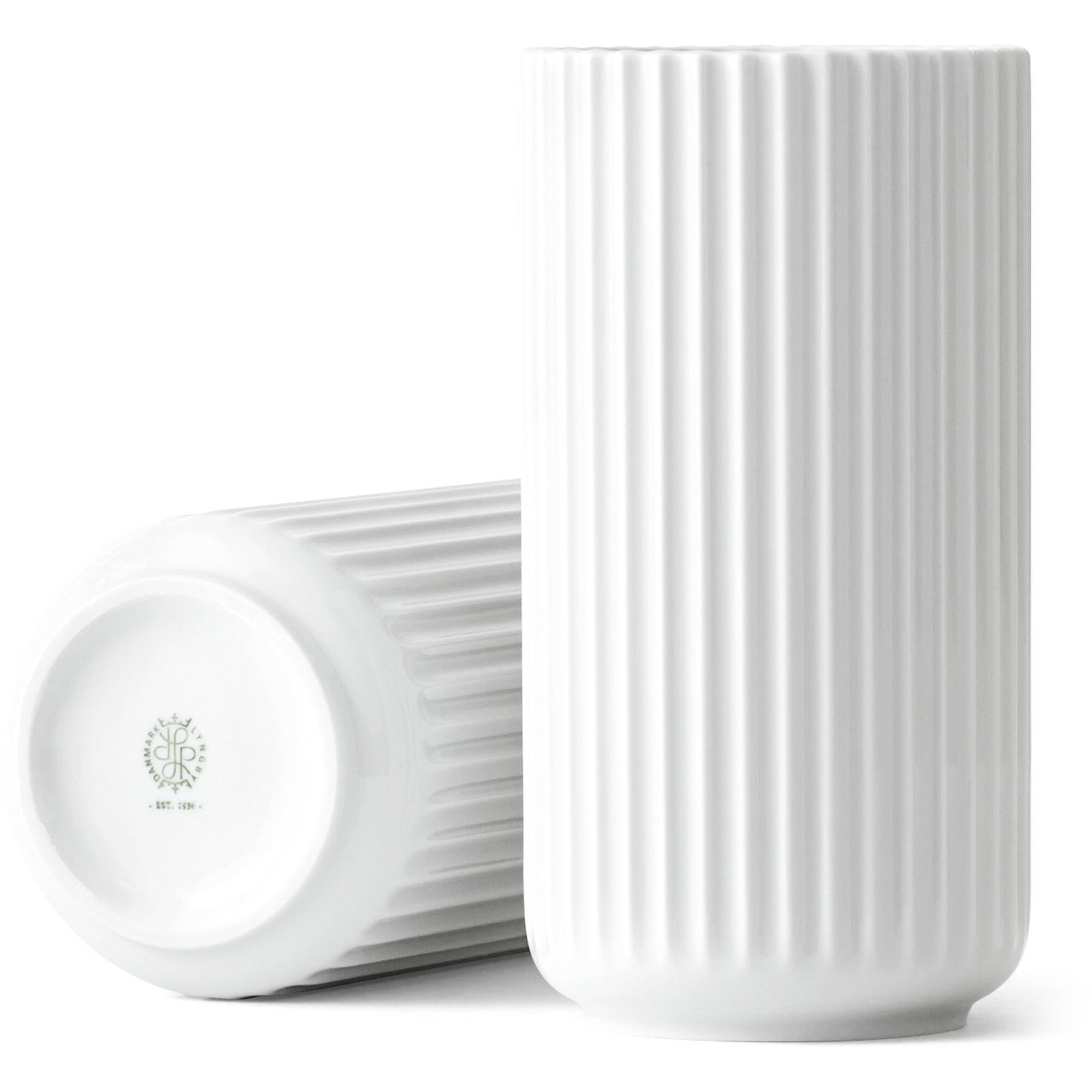 Lyngby Porcelæn Lyngbyvasen 20 Cm  Porcelæn Hvid