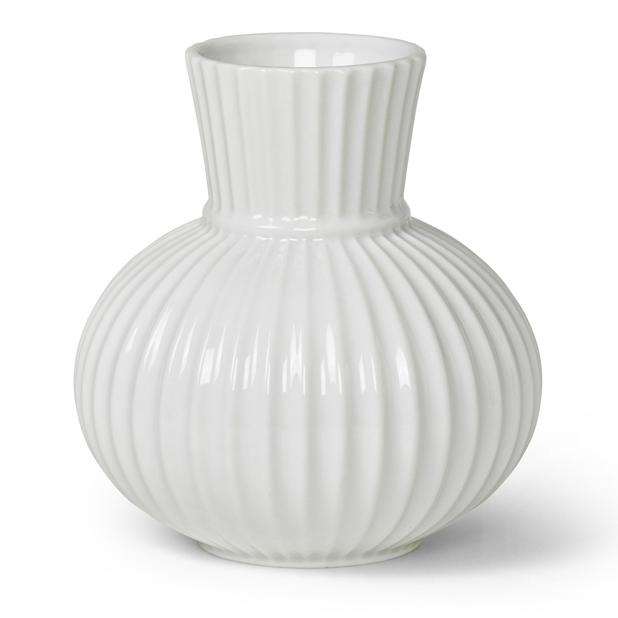 Lyngby Porcelæn Tura Vase  14   Cm  Hvid