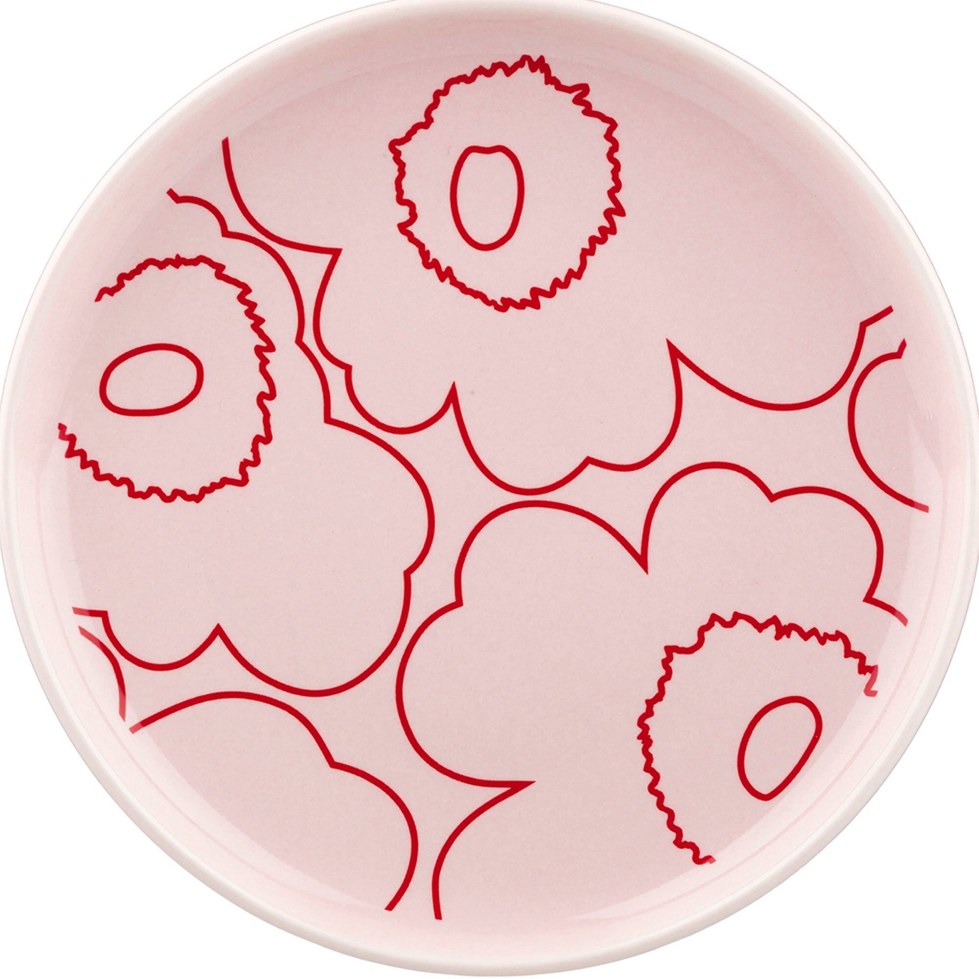 Marimekko Piirto Unikko Tallerken 13   Cm