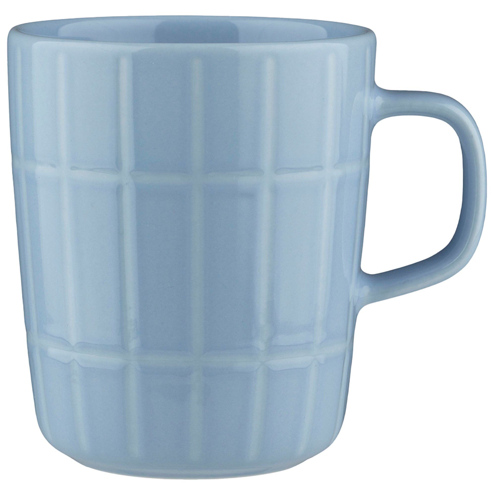 Marimekko Tiiliskivi Krus     Dl  Lyseblå Hvid