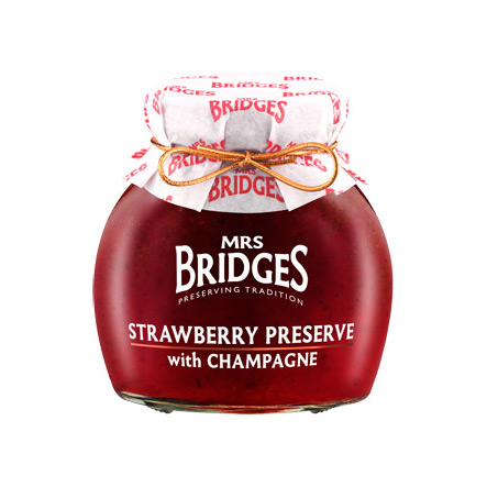 Mrs  Bridges Jordbærsyltetøj Med Champagne
