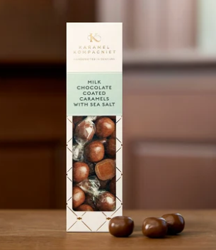 Saltkaramelkugler   Lys Chokolade Karamel Kompagniet